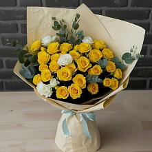 Букет цветов из:  Розы в Удобный