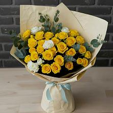 Букет цветов из:  Розы в Удобный