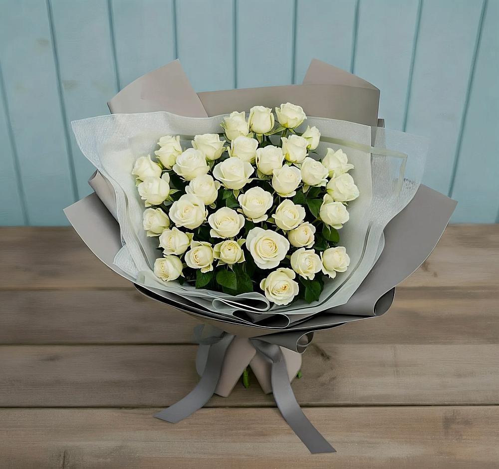 Букет Белоснежная нежность в Удобный