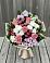 Букет цветов из: Альстромерии, Гвоздики, Розы и Хризантемы в Удобный