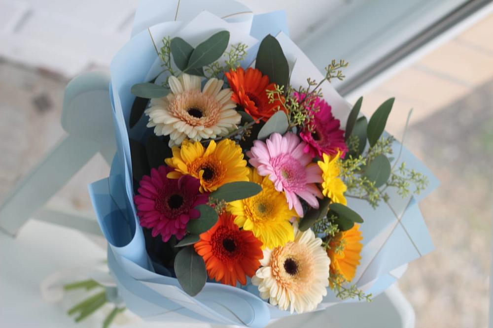 Букет цветов из: Герберы в Удобный