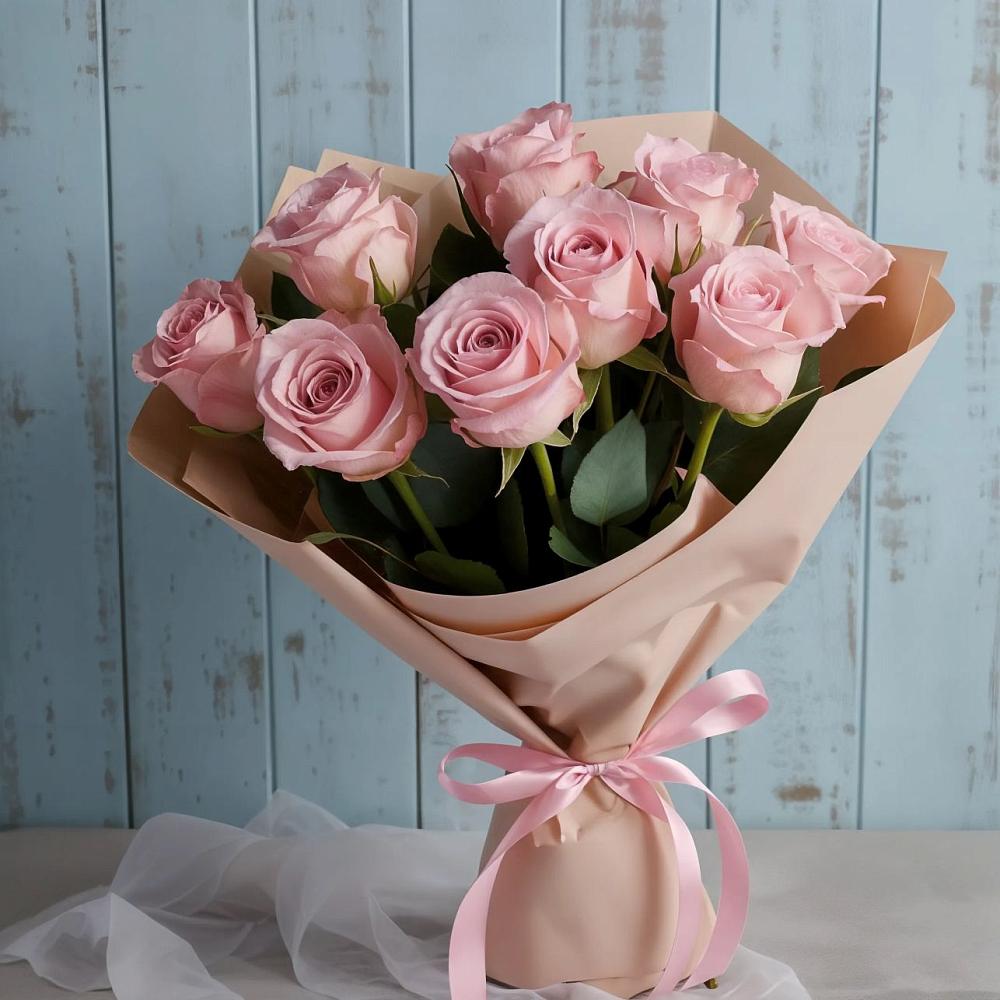 Букет цветов из: Розы в Удобный