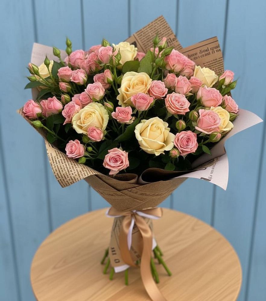 Букет цветов из: Розы в Удобный