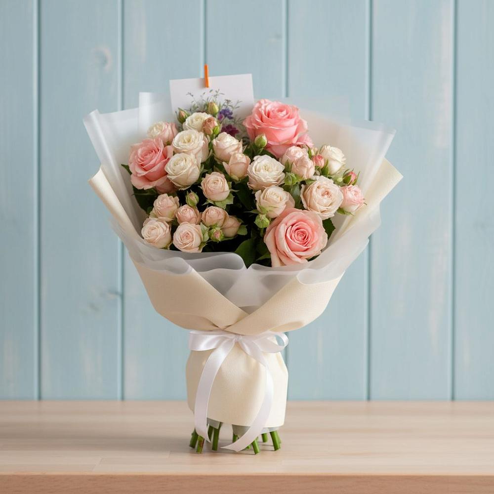 Букет цветов из: Розы в Удобный