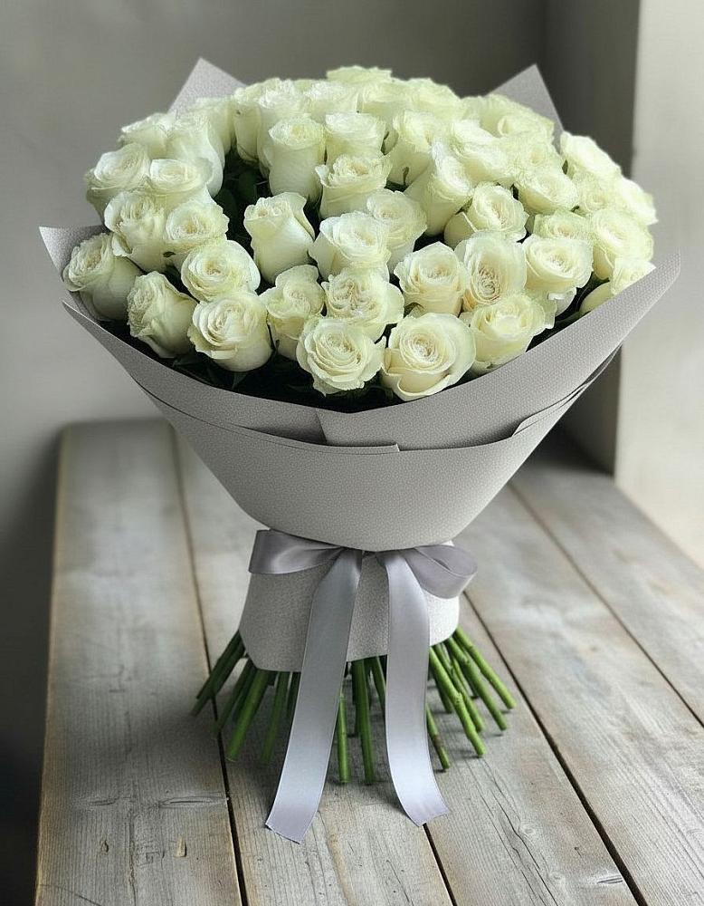 Букет 35 Белых роз в Удобный