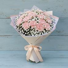 Букет цветов из:  Гвоздики в Удобный