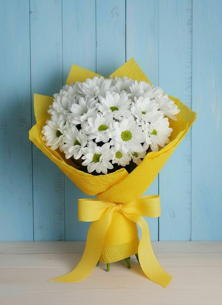 Букет цветов из: Хризантемы в Удобный