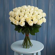 Букет 51 Белая роза Эдлесс Лав #REPLACE_PRED# Удобный