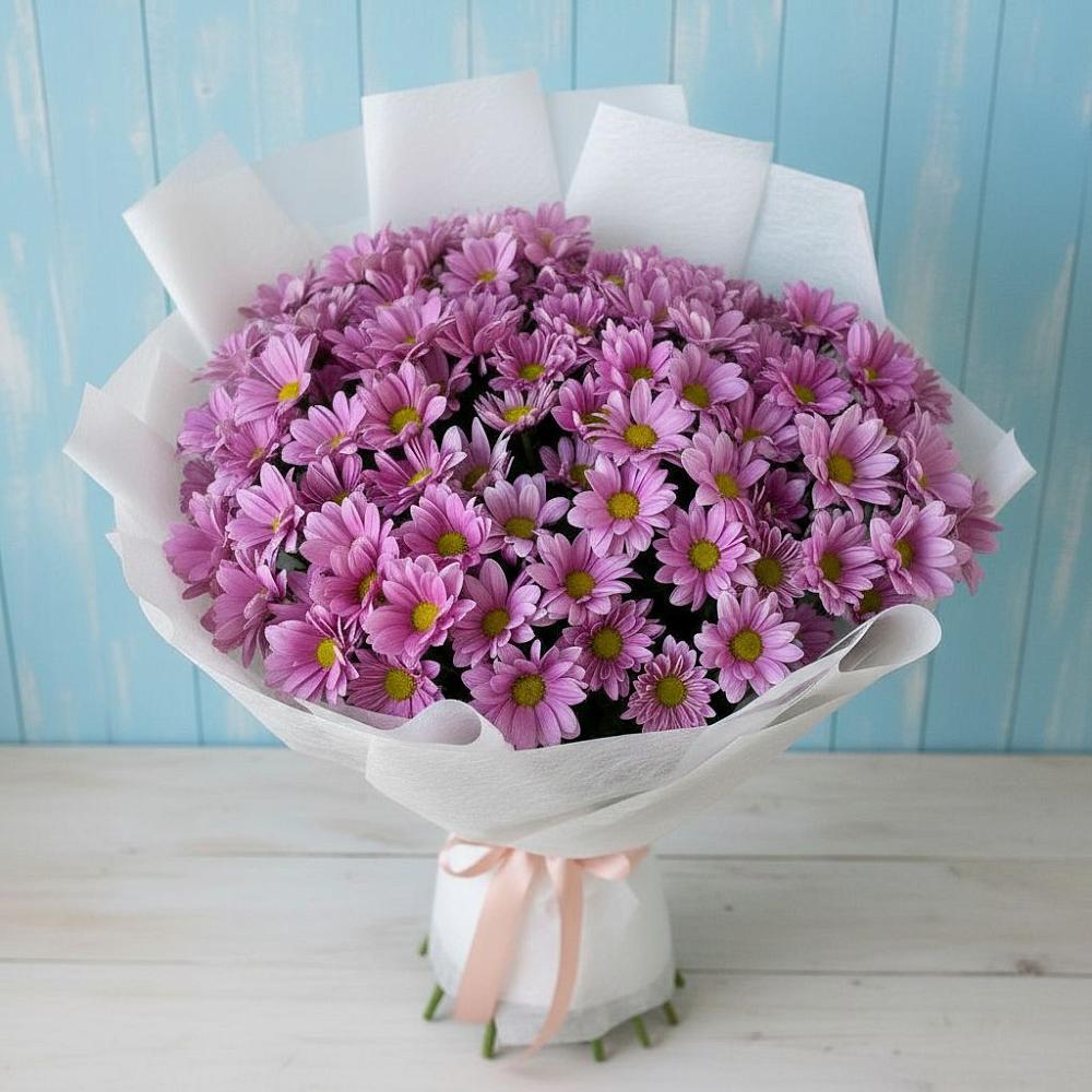 Букет цветов из: Хризантемы в Удобный