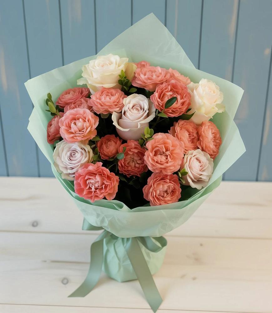 Букет цветов из: Розы в Удобный