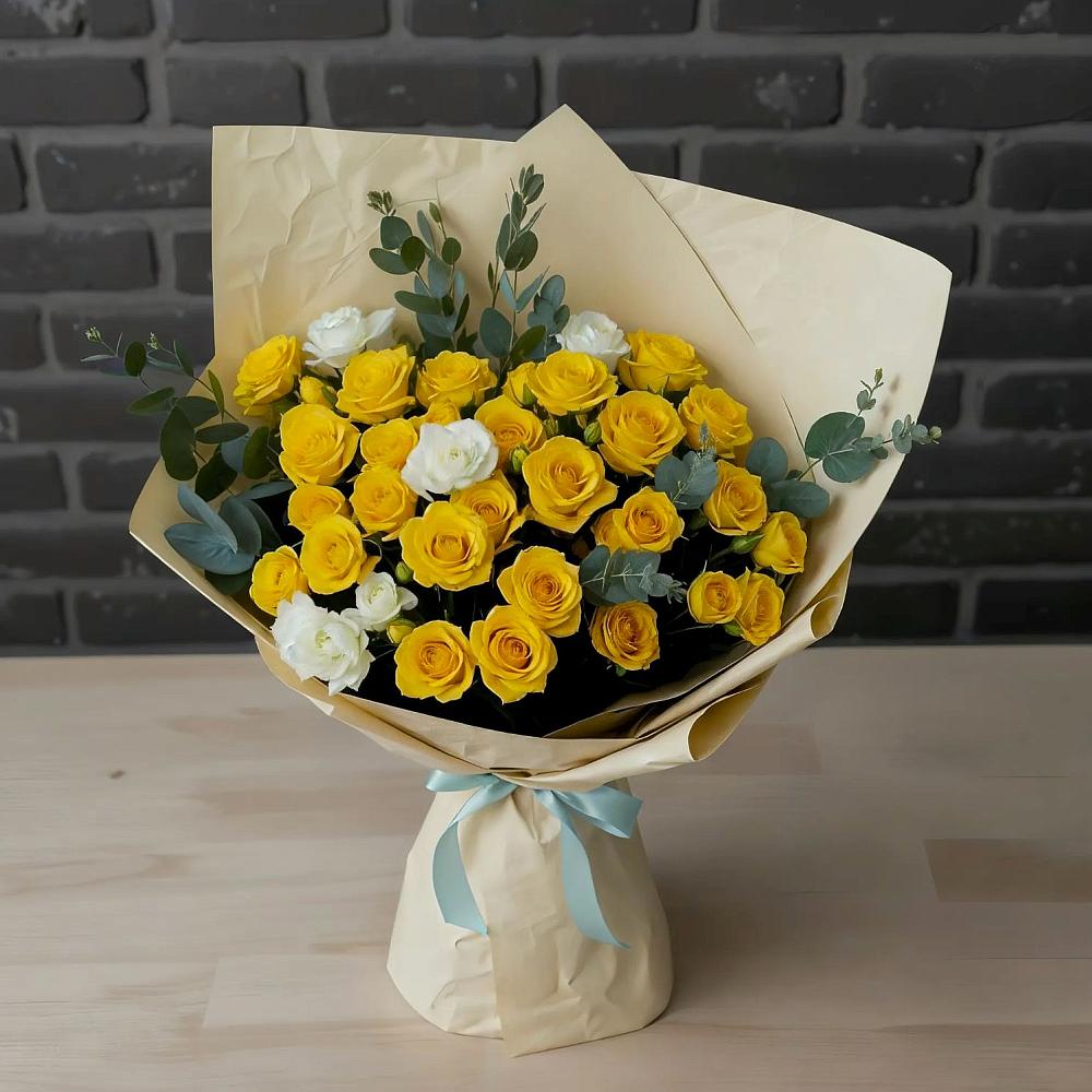 Букет цветов из: Розы в Удобный