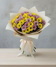 Букет цветов из:  Хризантемы в Удобный
