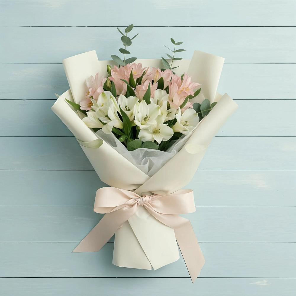 Букет цветов из: Альстромерии в Удобный