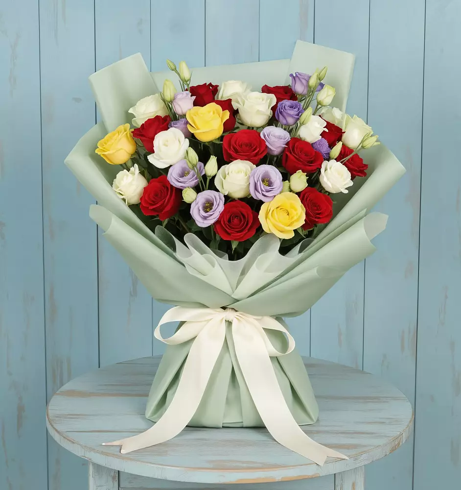 Букет цветов из: Розы в Удобный