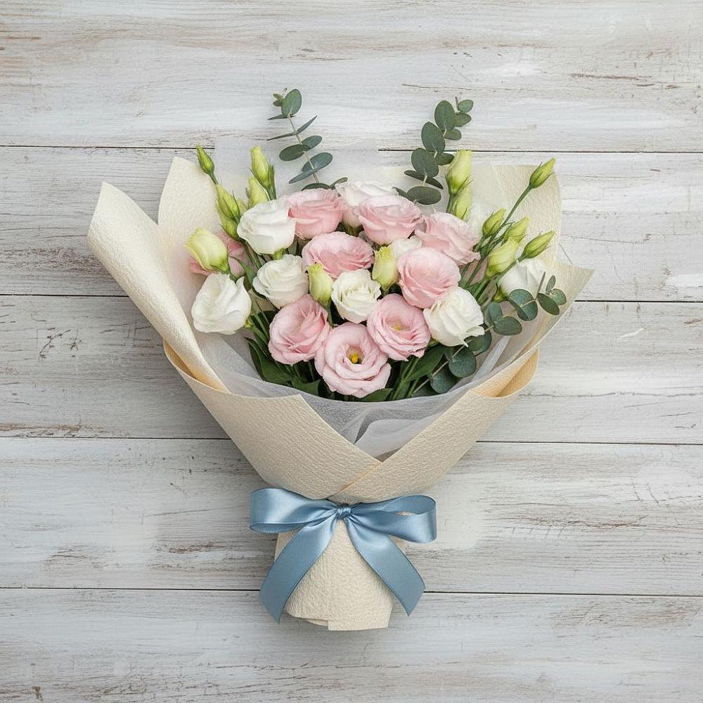 Букет цветов из: Лизиантусы в Удобный