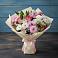 Букет цветов из: Хризантемы, Альстромерии и Розы в Удобный